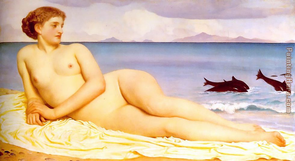 Actaea the Nymph of the Shore painting - Lord Frederick Leighton Actaea the Nymph of the Shore art painting